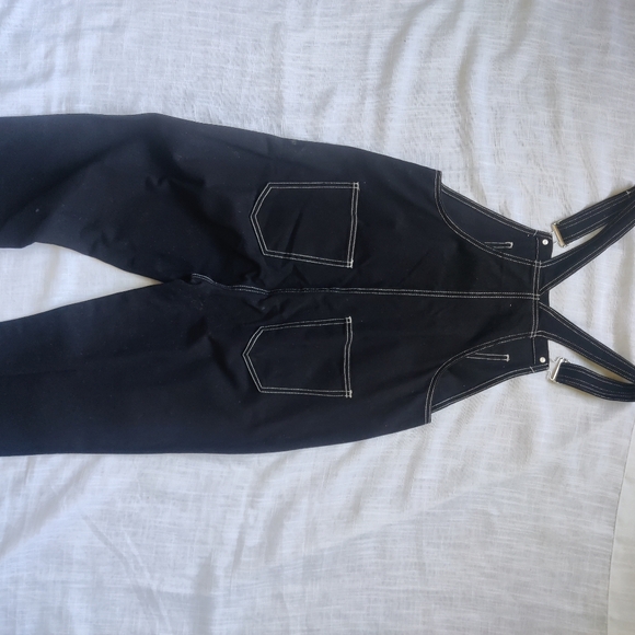 *WEWOREWHAT* NWT Black denim overalls - Picture 5 of 9